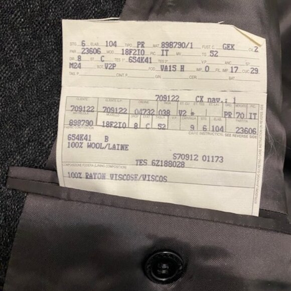 Versace Classic V2 Vintage Wool Single Breasted Blazer Size 52 - Picture 11 of 11